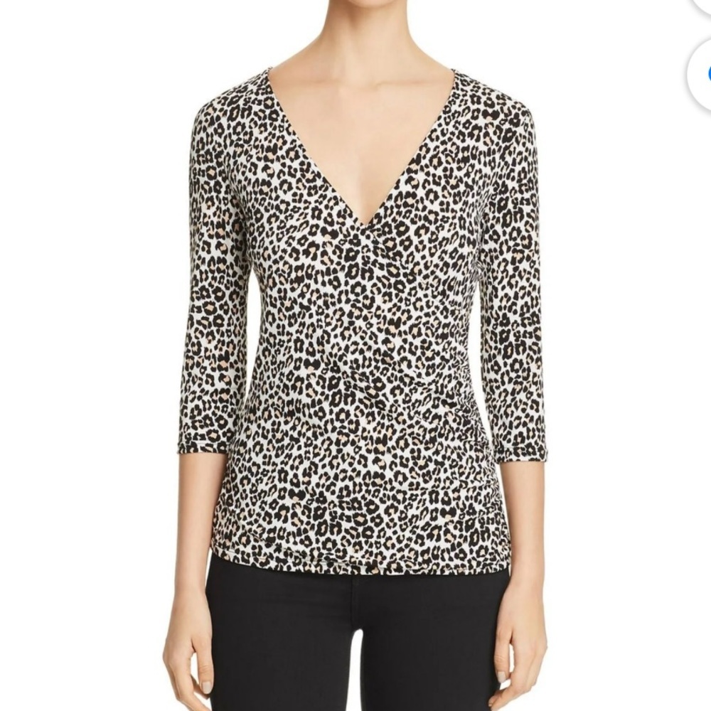 Leota crossover faux wrap top 1X